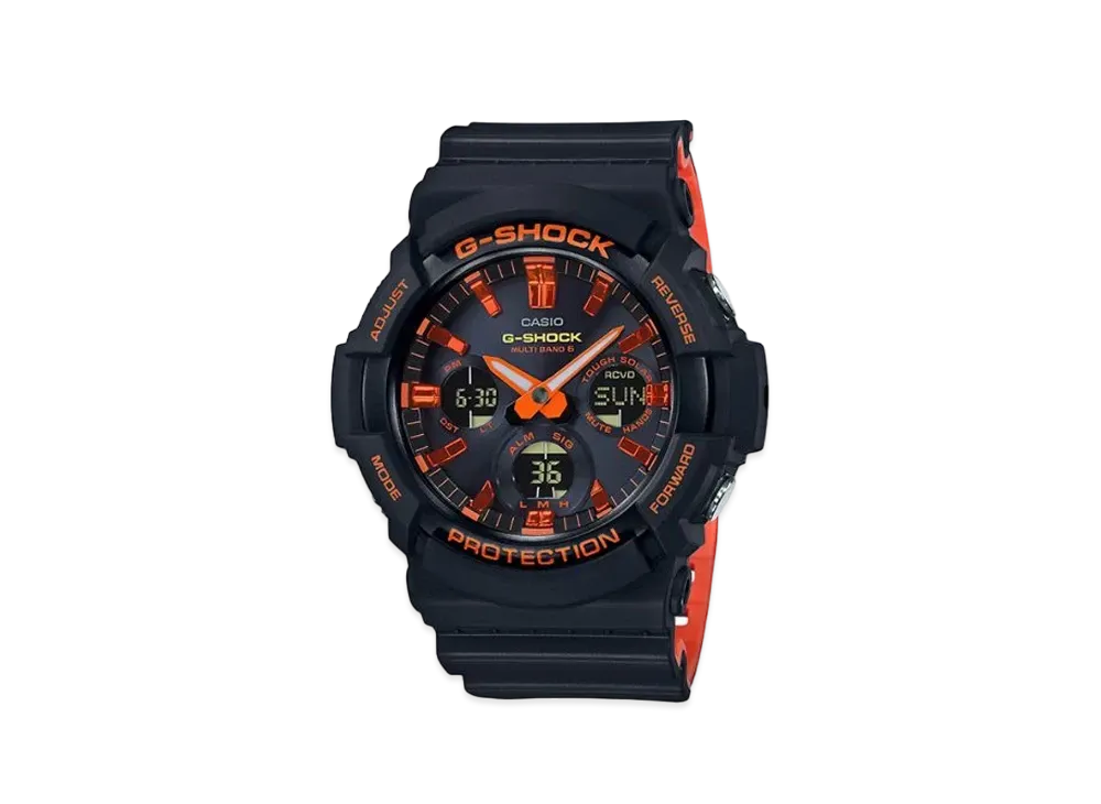 Casio G-SHOCK GAW-100BR-1AJF Analog Digital "Black/Orange"