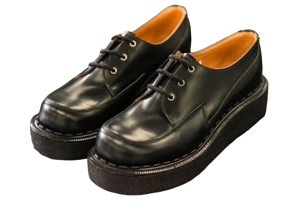 GEORGE COX x COMME des GARÇONS HOMME PLUS Overlaid Gibson Leather "Black"