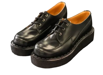 GEORGE COX x COMME des GARÇONS HOMME PLUS Overlaid Gibson Leather "Black"