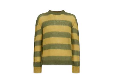 Marni Mohair and Wool Jumper with Mixed Stripes "Acid"