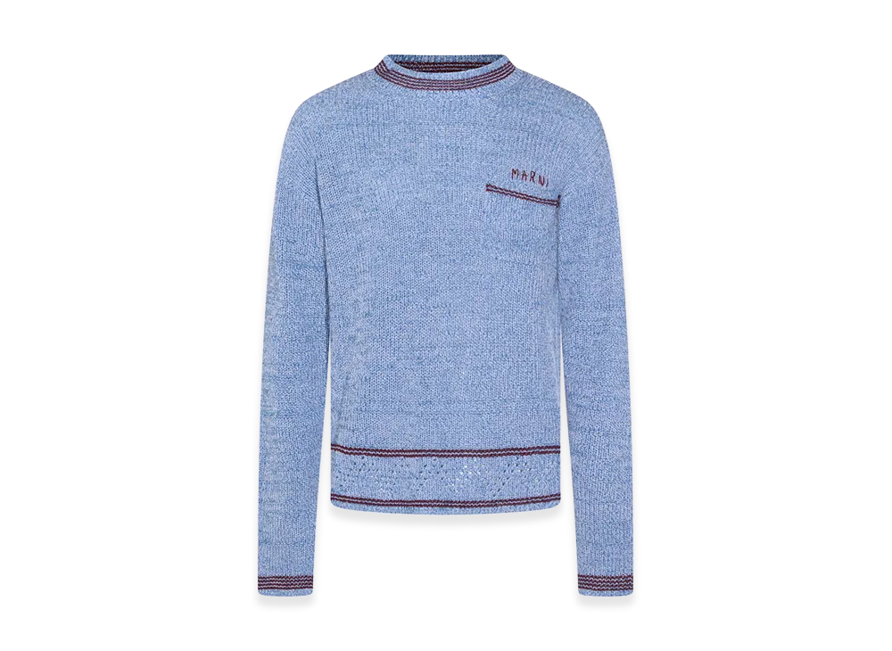 MARNI 'MARNI Mending' Sweater "Light Blue"