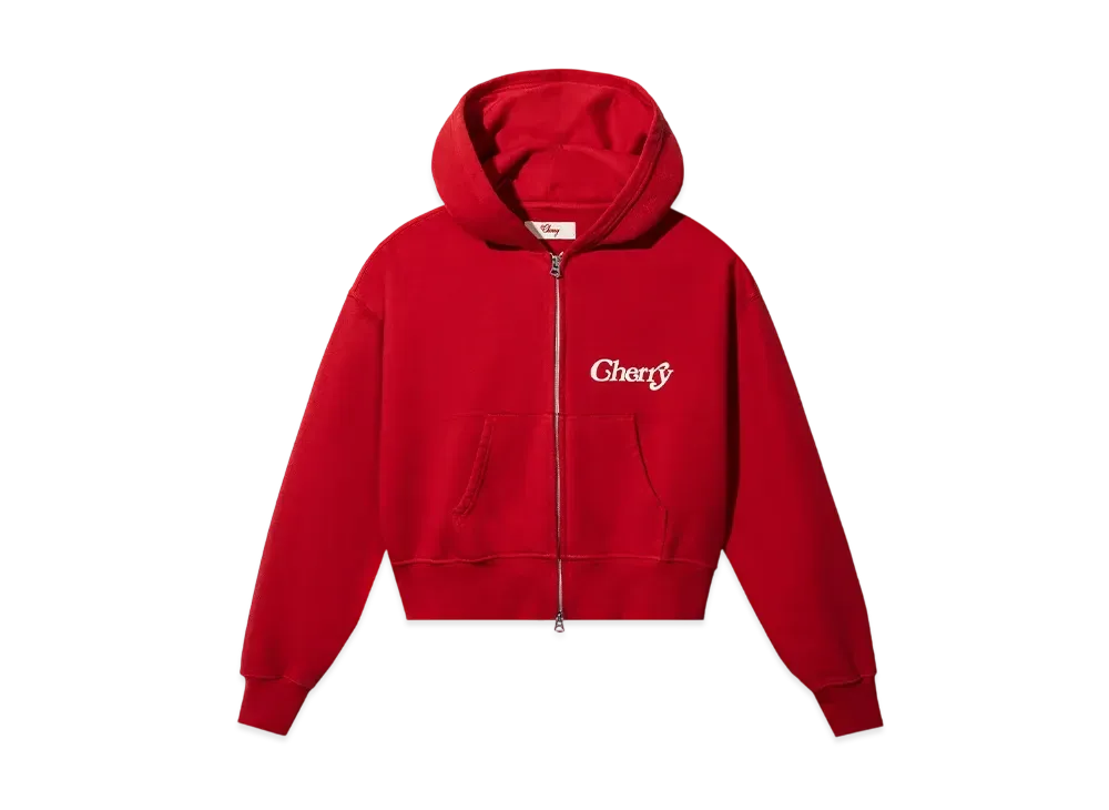 Verdy x Cherry LA Cropped Hoodie "Red"