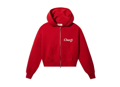 Verdy x Cherry LA Cropped Hoodie "Red"