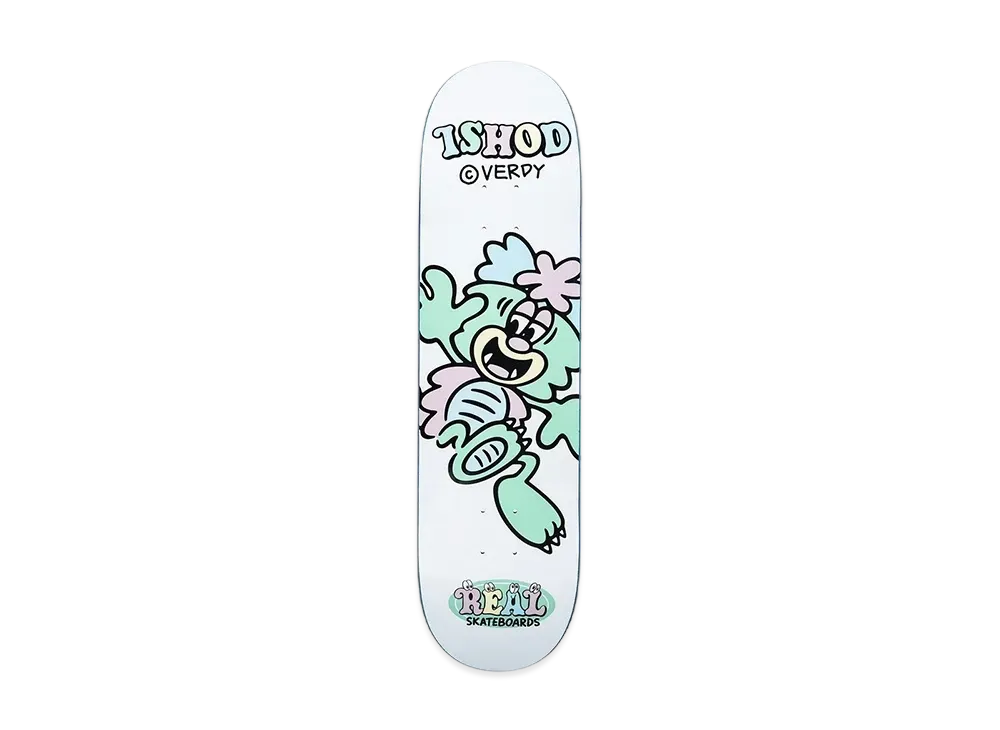 VERDY x REAL SKATEBOARDS ISHOD Skatedeck "White"
