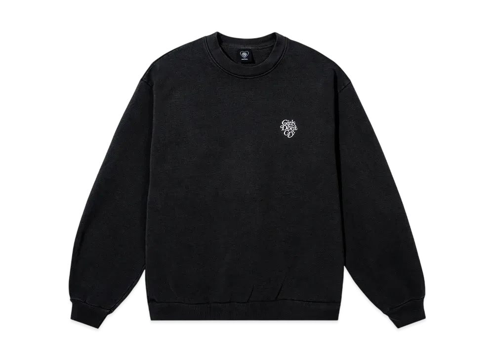 Girls Don't Cry x VERDY Logo Crewneck "Vintage Black"
