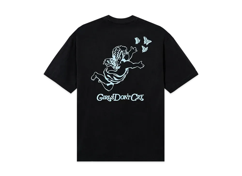 Girls Don't Cry x VERDY Angel T-Shirt "Vintage Black/Light Green"
