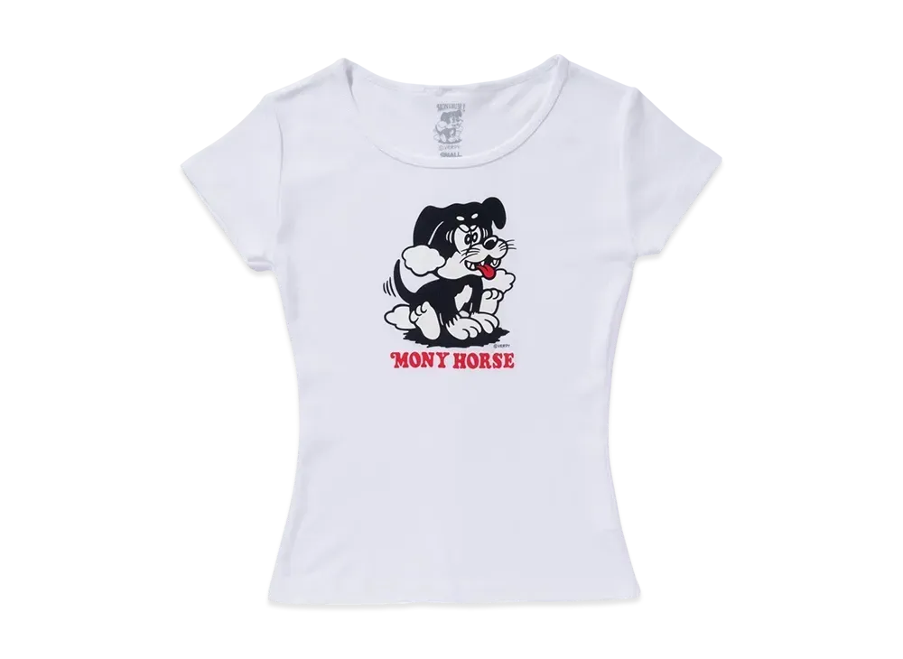 VERDY x Monyhorse Girls Dog Tee "White"