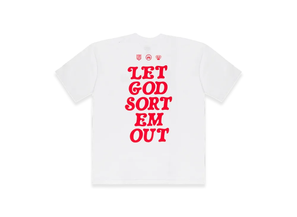 VERDY x CLIPSE Let God Sort Em Out Tee 3 "White"
