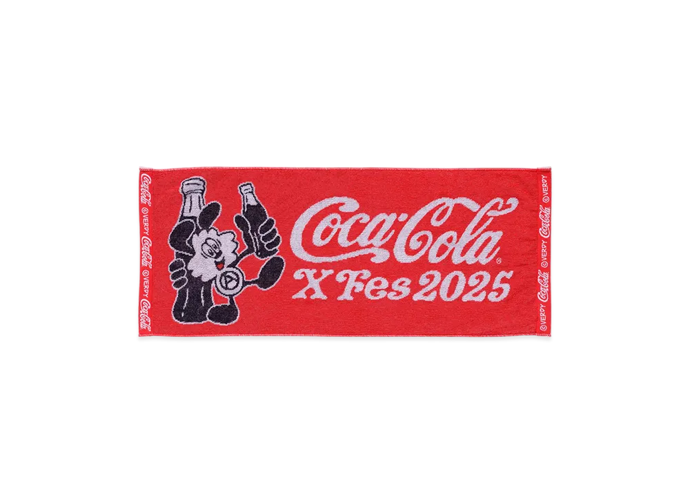 VERDY x Coca Cola X Fes 2025 Vick Towel "Red"