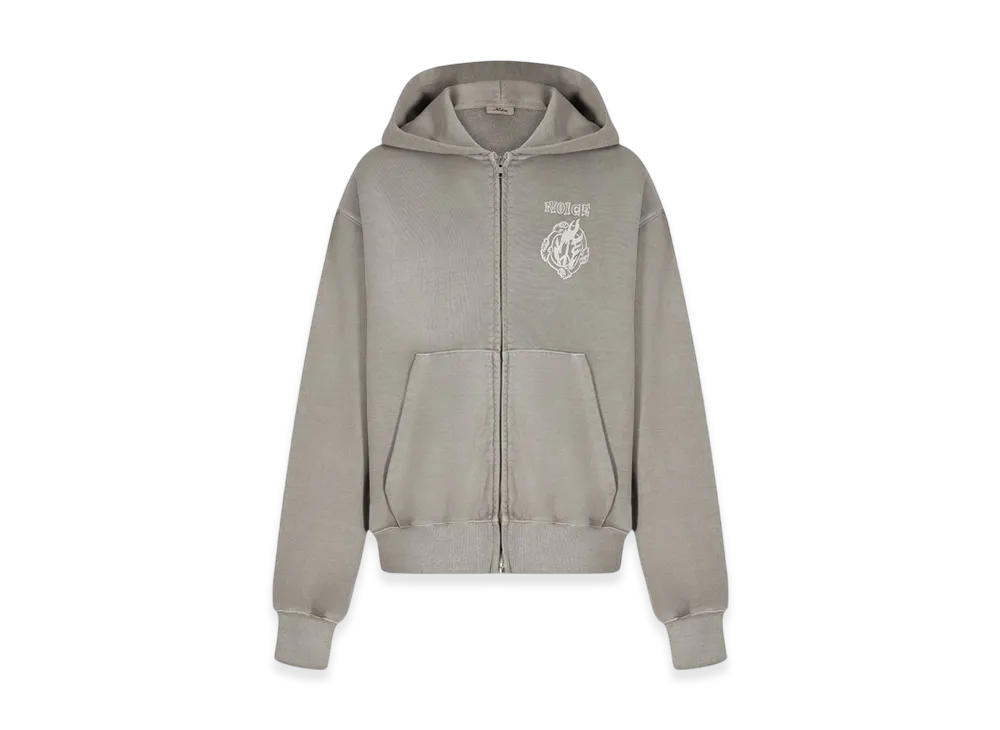 VERDY x NOICE Dyed Zip Hoodie "Light Gray"