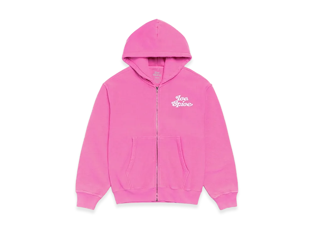 VERDY x Ice Spice x SpongeBob "Big Guy" Zip Hoodie "Pink"
