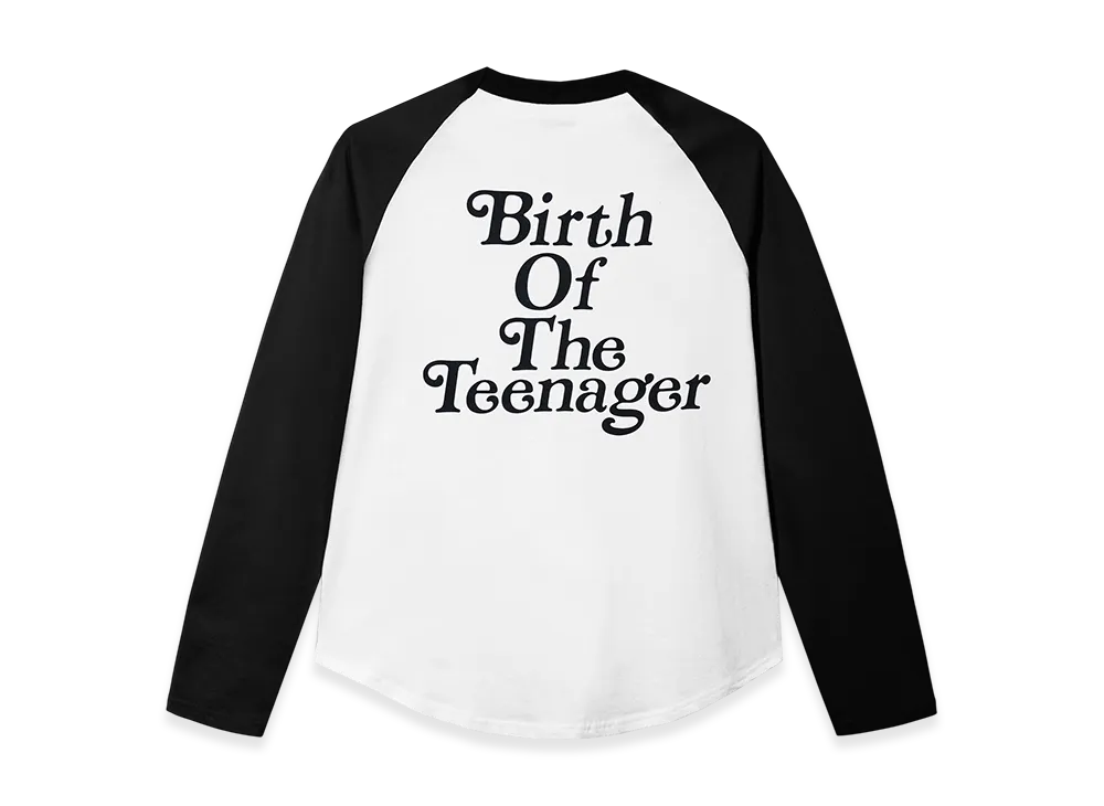 VERDY x BoTT Birth Of The Teenager Raglan L/S Tee "Black/White"