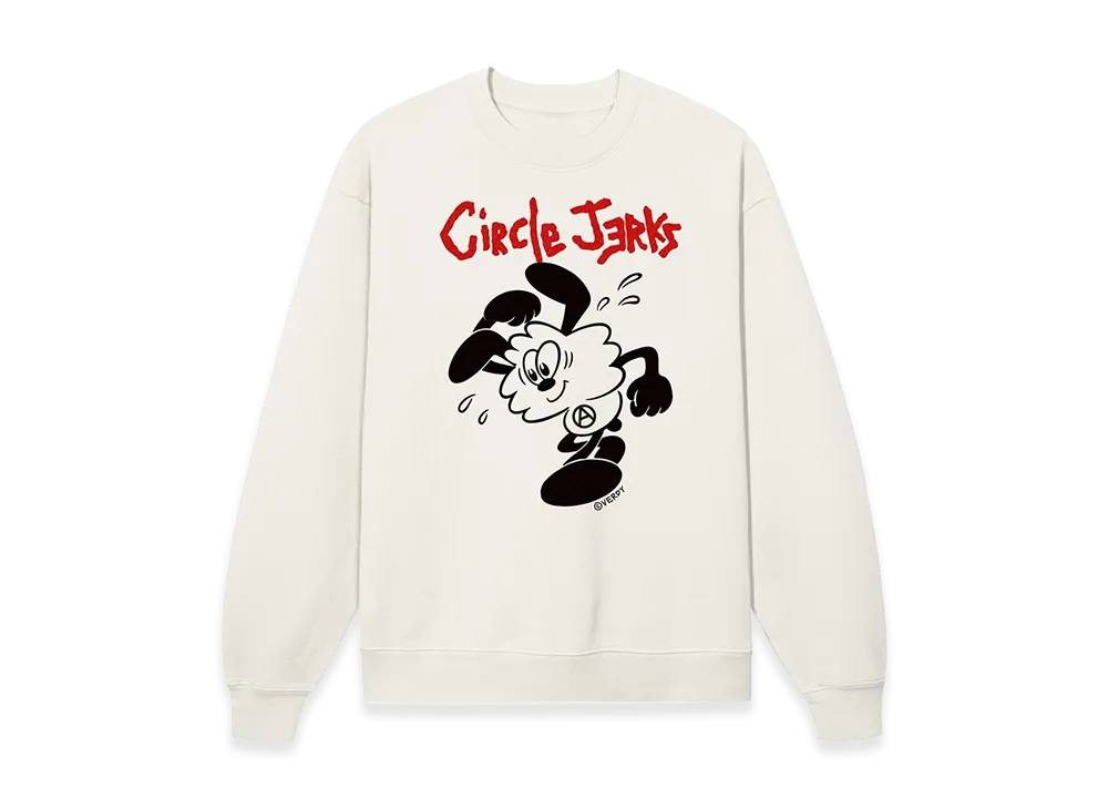 VERDY x Circle Jerks Sweat Crew "Natural"