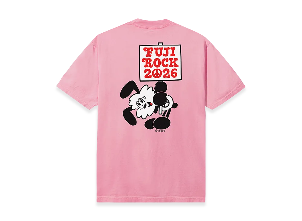 VERDY x fuji rock festival 2026 VICK Tee "Pink"
