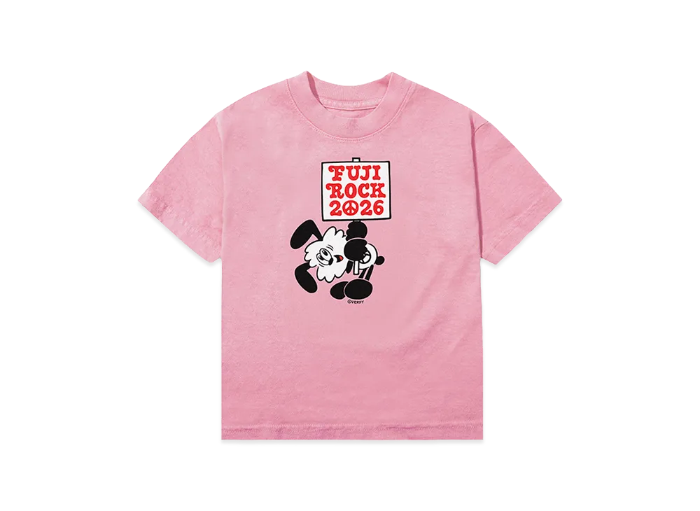 VERDY x fuji rock festival 2026 VICK Kids Tee "Pink"