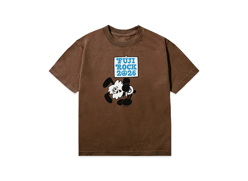 VERDY x fuji rock festival 2026 VICK Kids Tee "Brown"