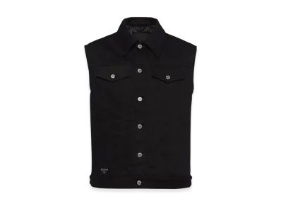 PRADA Bull Denim Vest "Black"