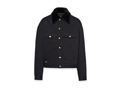 PRADA Padded Bull Denim Blouson Jacket "Black"