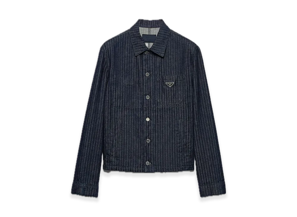 PRADA Chevron denim blouson jacket