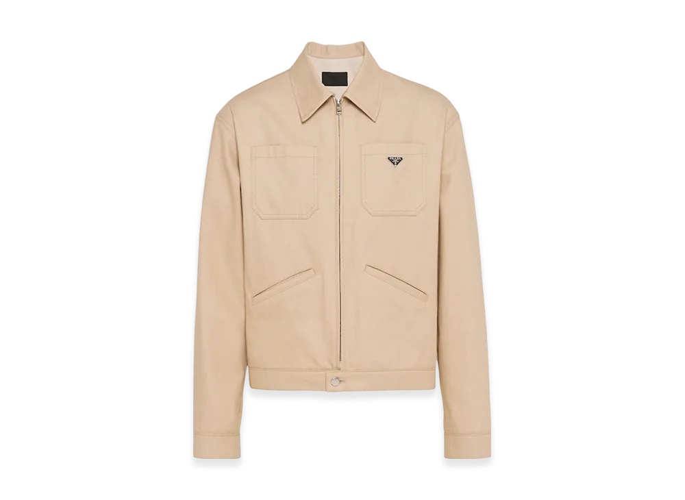 PRADA Denim Blouson Jacket "Neutral"