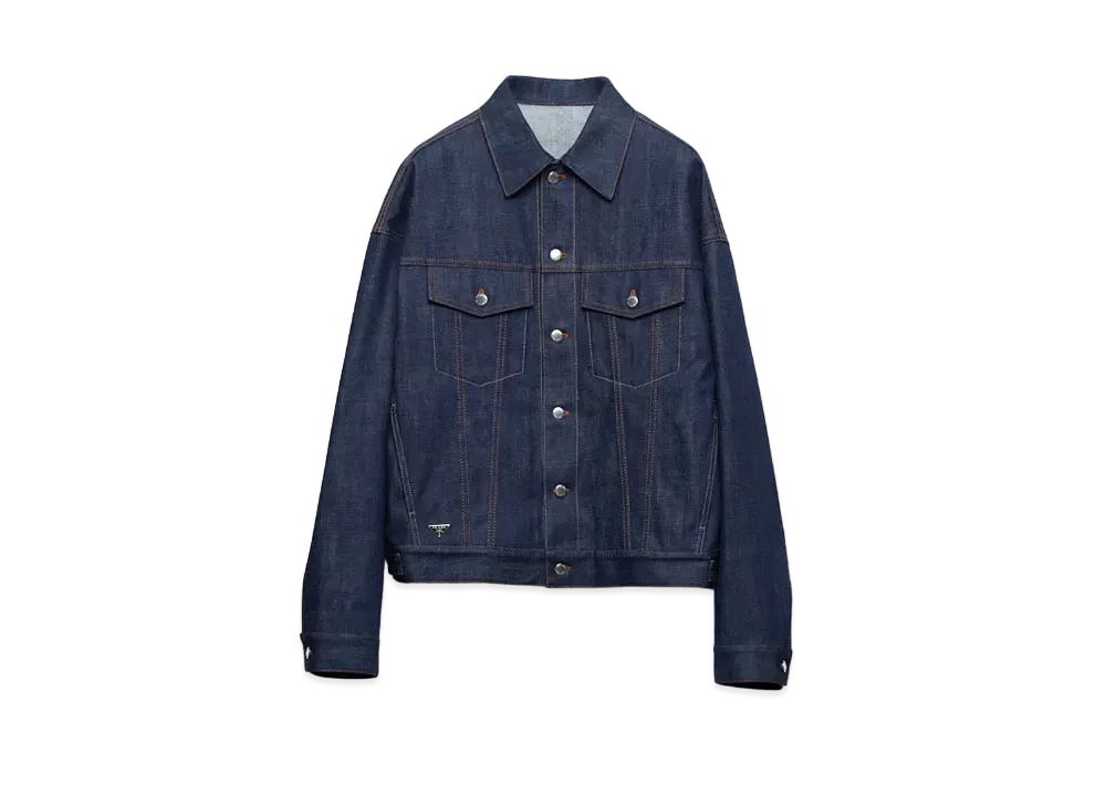 PRADA Men's Selvedge Denim Blouson "Navy"