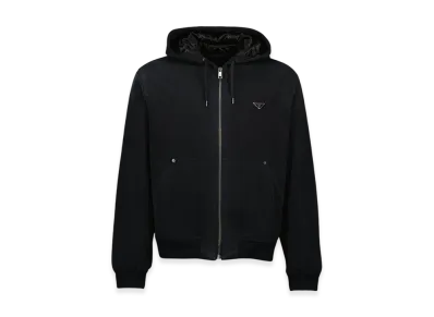 PRADA Denim Hooded Jacket "Black"