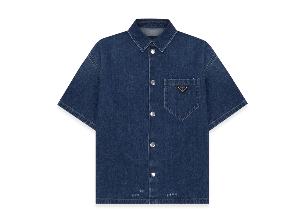 PRADA Denim S/S Shirt "Blue"