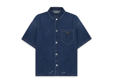 PRADA Denim S/S Shirt "Blue"