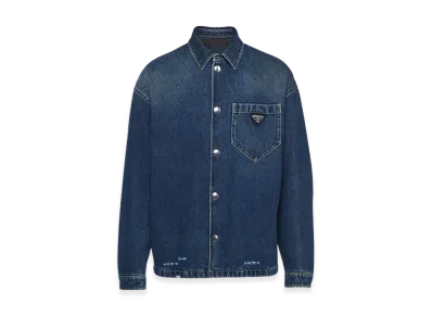 PRADA Padded Denim Shirt "Navy"