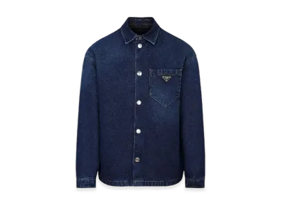 PRADA Padded Denim Shirt "Navy"