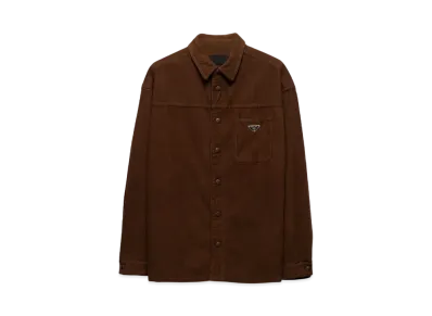 PRADA Men's Corduroy Shirt "Camel"
