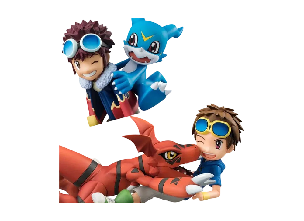 G.E.M. Digimon Adventure02 Daisuke Motomiya & Veemon / Digimon Tamers - Guilmon & Takato Matsuda Set