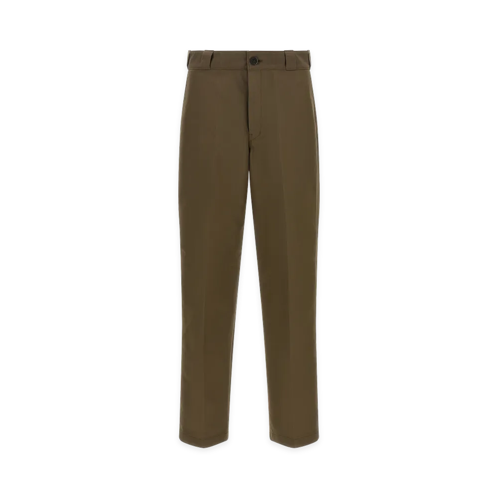 PRADA Logo Tailored Trousers "Brown"