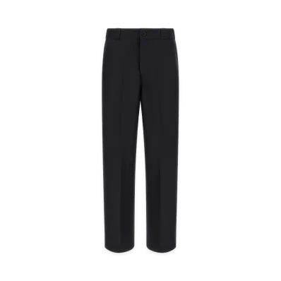 PRADA Canvas Pants With Pleat "Black"
