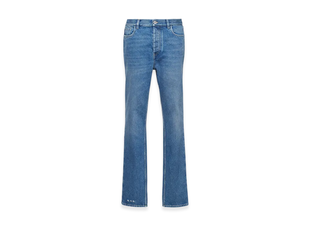 PRADA Organic Denim Five-Pocket Trousers "Navy"