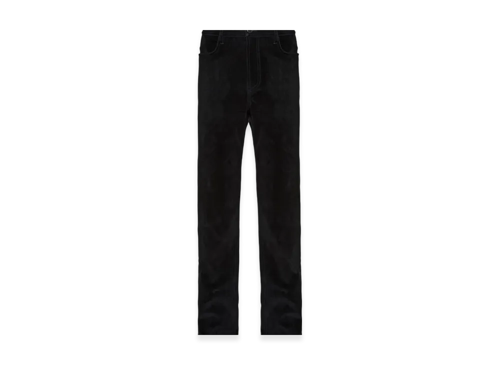 PRADA Five-Pocket Velvet Denim Jeans "Black"