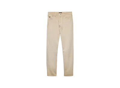 PRADA Men's Old-Look Bull Denim Jeans "Natural"