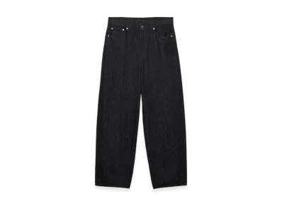 PRADA Wide-Leg Chevron Denim Jeans "Black"