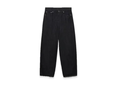 PRADA Wide-Leg Chevron Denim Jeans "Black"