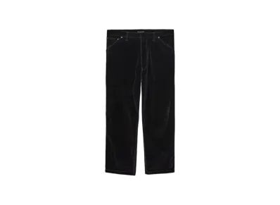 PRADA Men's Velvet Denim Trousers "Black"