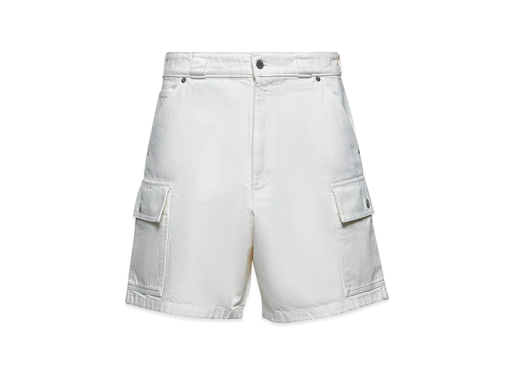 PRADA Denim Bermuda Shorts "White"