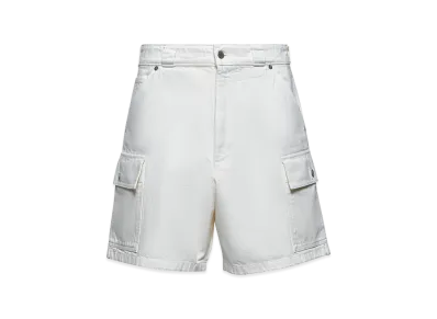 PRADA Denim Bermuda Shorts "White"
