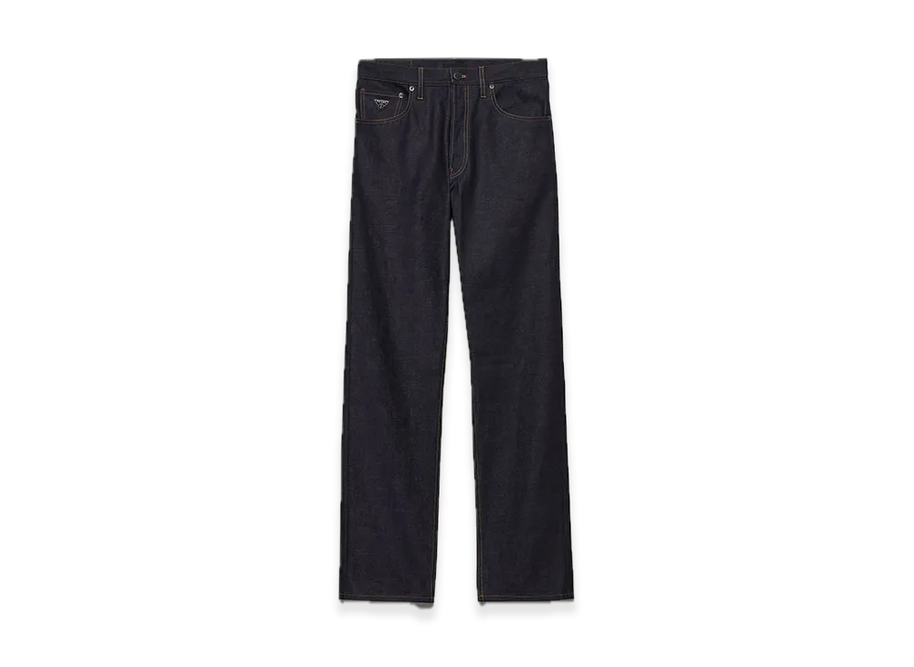PRADA Regular Non-Washed Denim Jeans "Navy"