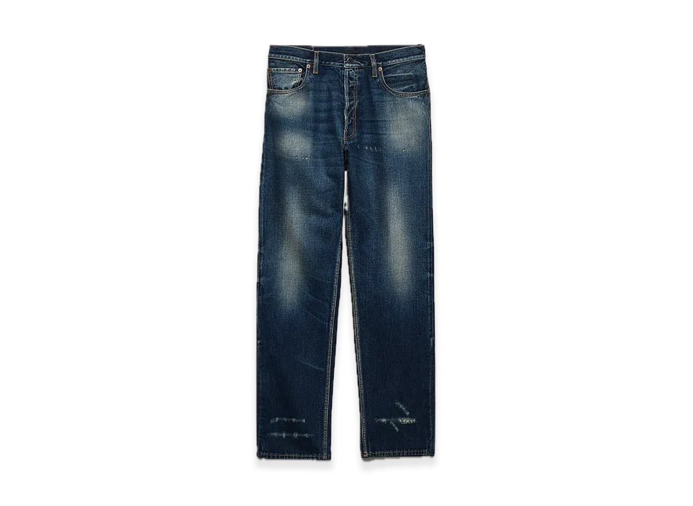 PRADA Regular Washed Denim Jeans "Navy"