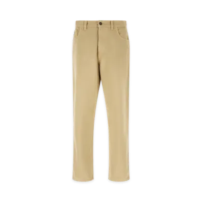 PRADA Triangle Logo Jeans "Beige"