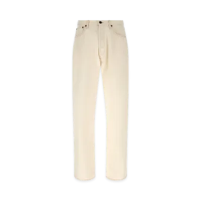 PRADA Contrast Stitching Jeans "White"