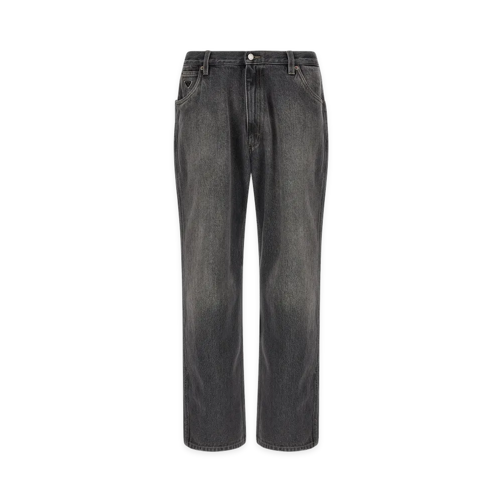 PRADA Triangle Logo Jeans "Black"
