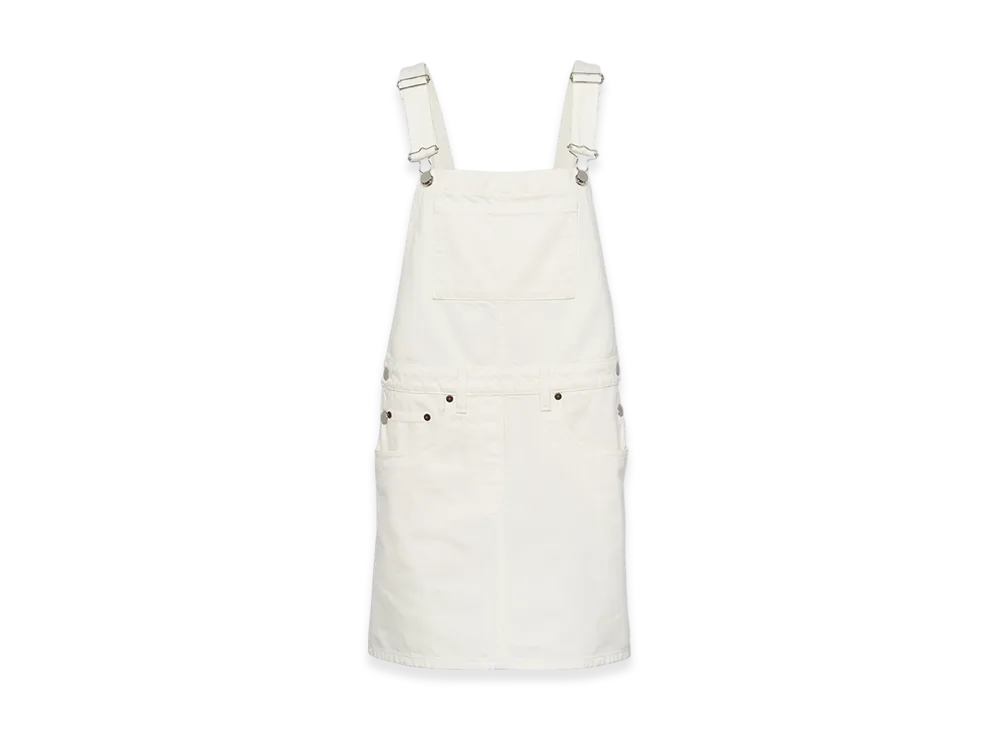 PRADA Women's Denim Overall Mini-Dress "White"