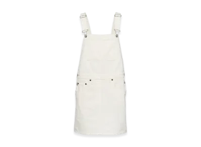 PRADA Women's Denim Overall Mini-Dress "White"