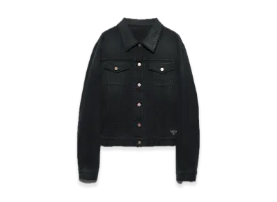 PRADA Denim Blouson Jacket "Black"